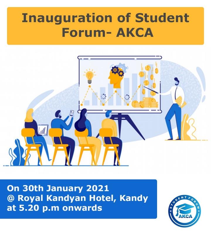 Inauguration of Student Forum- AKCA (30.01.2021)