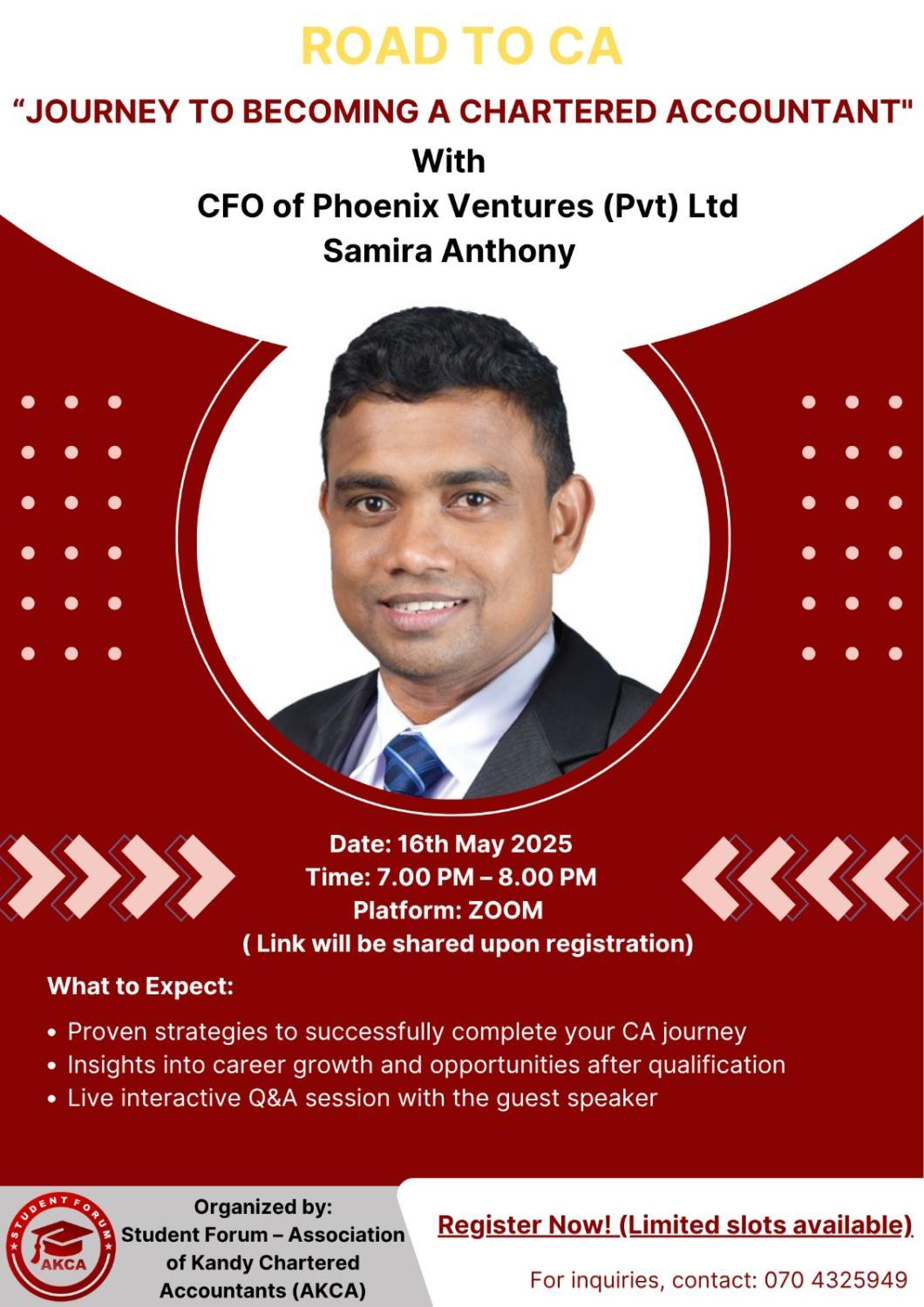 Road to CA - Journey to become a Chartered Accountant-16.05.2025