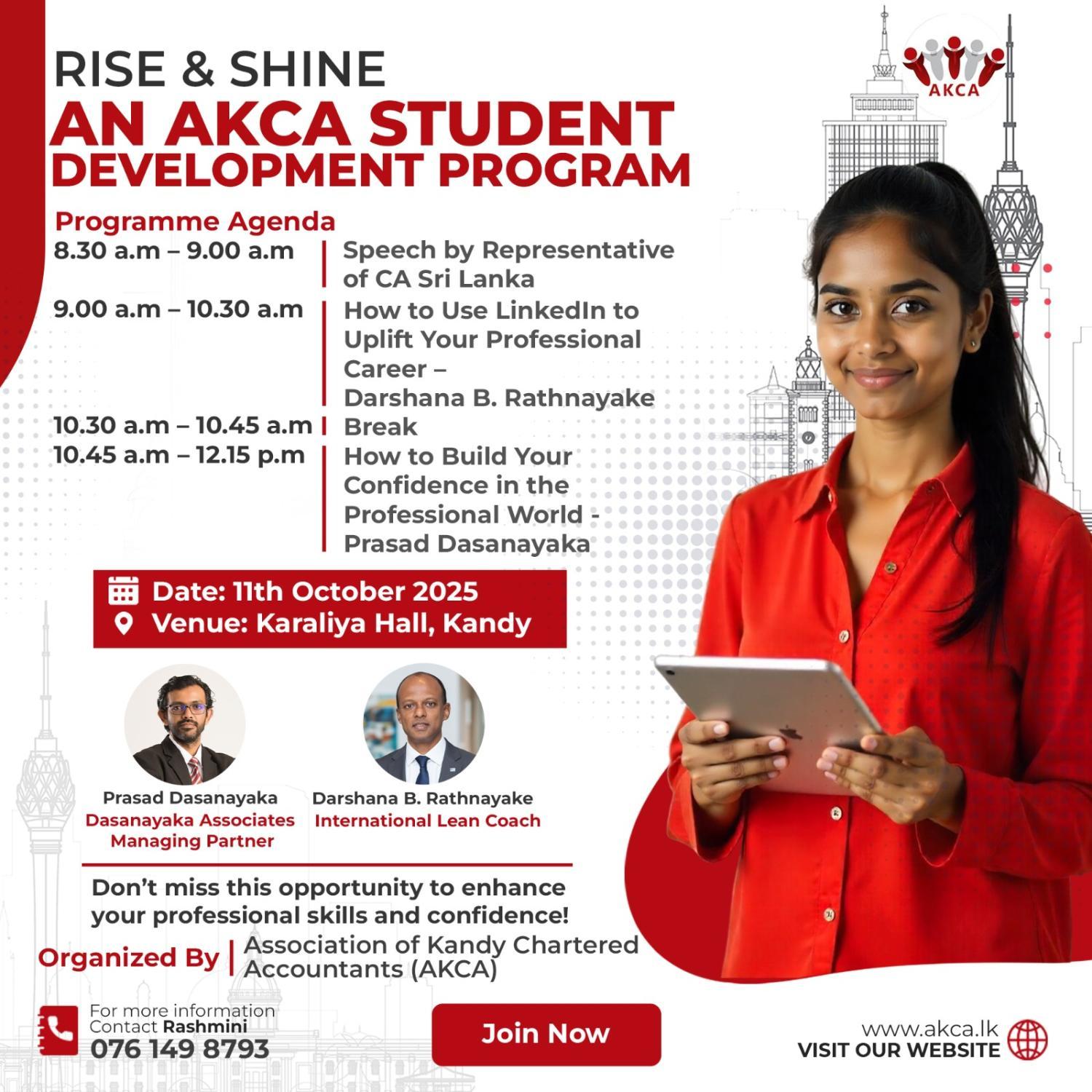 Rise & Shine: An AKCA Student Development Program